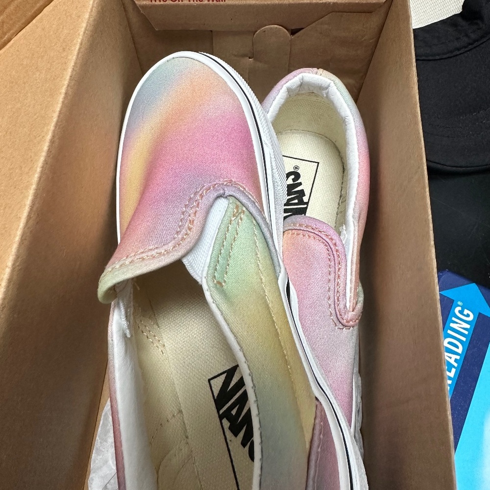 Brand New Tie Dye Slip on Girls Sneakers